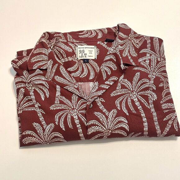 Reyn Spooner Hawaiian Shirt Men’s Size Large Japanese Spun Rayon Button Up - Picture 7 of 8